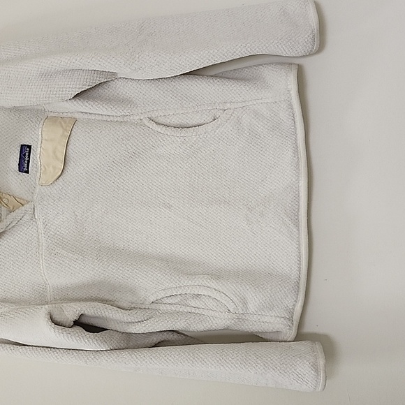 Patagonia Retool Snap T Pullover Fleece Womens White Medium - Picture 5 of 16